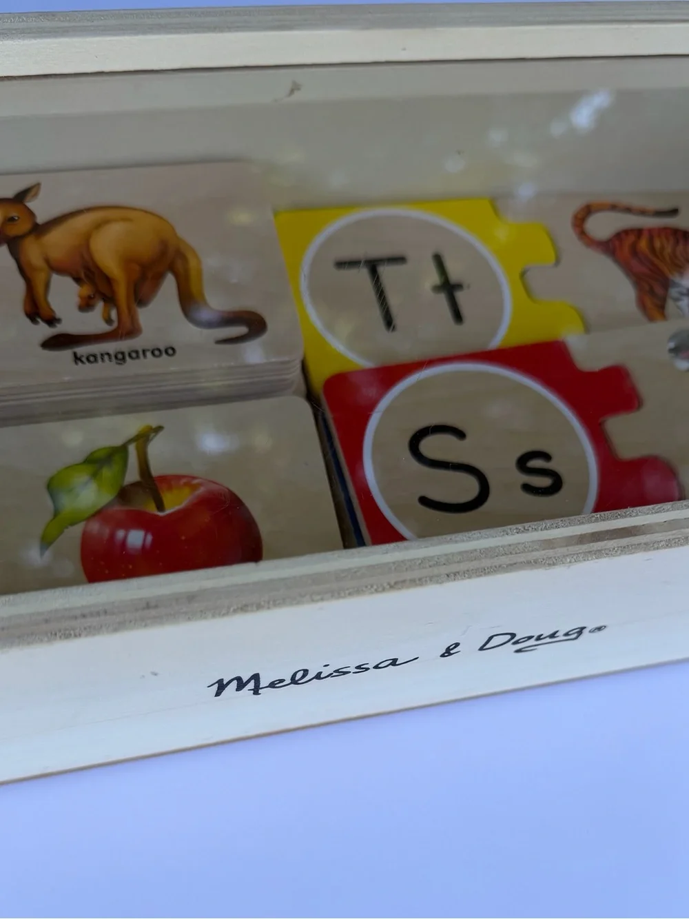 Melissa & Doug Wooden Self Correcting Alphabet Letter Puzzle